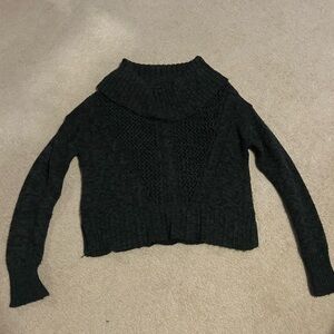 Macy's Charcoal Cowl Neck Sweater